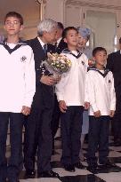 Emperor Akihito, Empress Michiko visit Vienna Boys' Choir